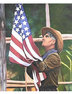 Sam Elliot Oil painting